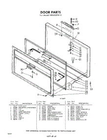 04 - Door parts for Whirlpool Freezer EEH232FW5 / from AppliancePartsPros.com