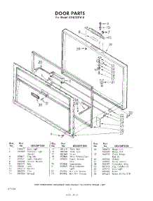 04 - Door parts for Whirlpool Freezer EEH232FW8 / from AppliancePartsPros.com