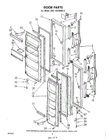 08 - Door parts for Whirlpool Refrigerator EHD191VKWR2 / from AppliancePartsPros.com