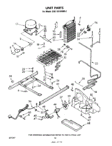 10 - Unit parts for Whirlpool Refrigerator EHD191VKWR2 / from AppliancePartsPros.com