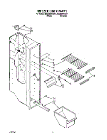 03 - Freezer Liner parts for Whirlpool Refrigerator ED20ZKXAN01 / from AppliancePartsPros.com
