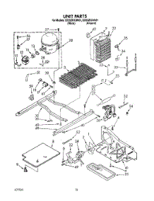06 - Unit parts for Whirlpool Refrigerator ED20ZKXAN01 / from AppliancePartsPros.com