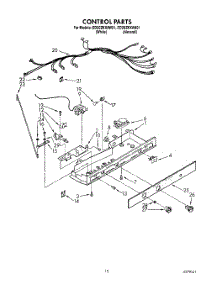 08 - Control, Lit / Optional parts for Whirlpool Refrigerator ED20ZKXAN01 / from AppliancePartsPros.com