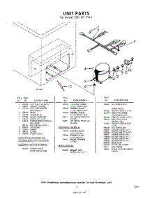05 - Unit , Lit / Optional parts for Whirlpool Freezer EEH271FW1 / from AppliancePartsPros.com