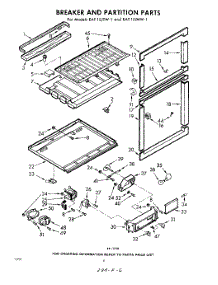 06 - Breaker And Partition parts for Whirlpool Refrigerator EAT15JMWR1 / from AppliancePartsPros.com