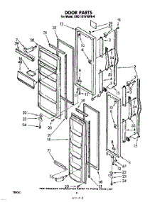 08 - Door parts for Whirlpool Refrigerator EHD191VKWR4 / from AppliancePartsPros.com