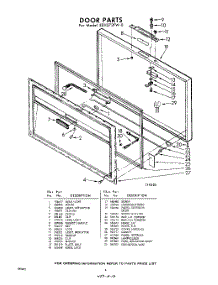 04 - Door parts for Whirlpool Freezer EEH272FW0 / from AppliancePartsPros.com