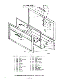 04 - Door parts for Whirlpool Freezer EEH272FW1 / from AppliancePartsPros.com