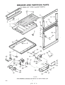 06 - Breaker And Partition parts for Whirlpool Refrigerator EAT15JMWR3 / from AppliancePartsPros.com