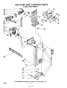 04 - Airflow And Control parts for Whirlpool Refrigerator EHD191XKWR0 / from AppliancePartsPros.com