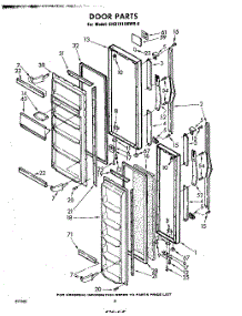 08 - Door parts for Whirlpool Refrigerator EHD191XKWR0 / from AppliancePartsPros.com