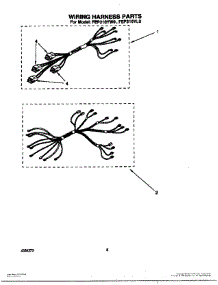 07 - Wiring Harness parts for Whirlpool Range FEP310YL0 / from AppliancePartsPros.com