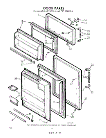 10 - Door parts for Whirlpool Refrigerator EAT15JMWR4 / from AppliancePartsPros.com