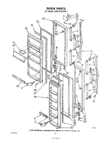 08 - Door parts for Whirlpool Refrigerator EHD191XKWR1 / from AppliancePartsPros.com