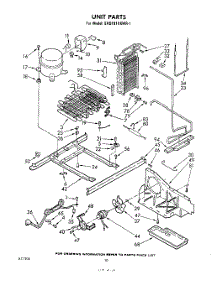 10 - Unit parts for Whirlpool Refrigerator EHD191XKWR1 / from AppliancePartsPros.com