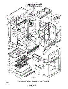 02 - Cabinet parts for Whirlpool Refrigerator EXT12DMWL0 / from AppliancePartsPros.com