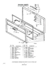 04 - Door parts for Whirlpool Freezer EEH272FW5 / from AppliancePartsPros.com