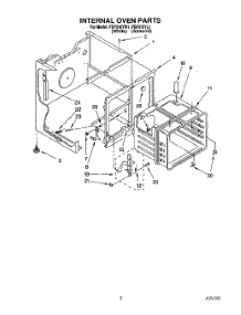 04 - Internal Oven parts for Whirlpool Range FEP310YL1 / from AppliancePartsPros.com