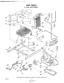 10 - Unit parts for Whirlpool Refrigerator EHD191XKWR2 / from AppliancePartsPros.com