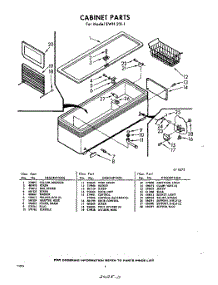 02 - Section parts for Whirlpool Freezer EWH23I1 / from AppliancePartsPros.com