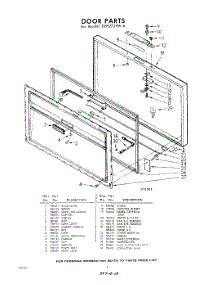 04 - Door parts for Whirlpool Freezer EEH272FW6 / from AppliancePartsPros.com
