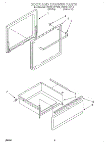 03 - Door And Drawer parts for Whirlpool Range FEP310YL2 / from AppliancePartsPros.com