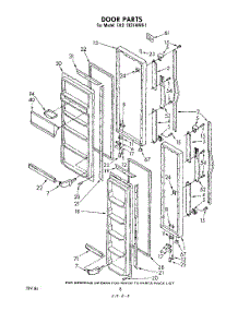 08 - Door parts for Whirlpool Refrigerator EHD192XKWR1 / from AppliancePartsPros.com