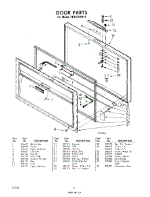 04 - Door parts for Whirlpool Freezer EEH272FW8 / from AppliancePartsPros.com