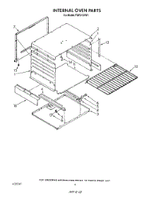 03 - Internal Oven parts for Whirlpool Range FGP215VL1 / from AppliancePartsPros.com