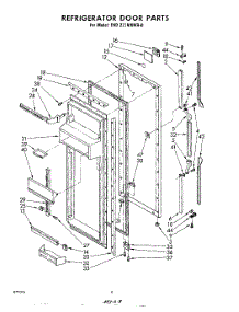 08 - Refrigerator Door parts for Whirlpool Refrigerator EHD221MKWR0 / from AppliancePartsPros.com