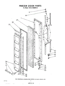 10 - Freezer Door parts for Whirlpool Refrigerator EHD221MKWR0 / from AppliancePartsPros.com