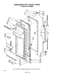 06 - Refrigerator Door parts for Whirlpool Refrigerator EHD221MKWR1 / from AppliancePartsPros.com