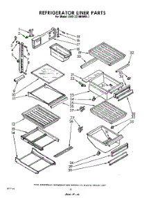 12 - Refrigerator Liner parts for Whirlpool Refrigerator EHD221MKWR1 / from AppliancePartsPros.com