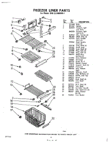 14 - Freezer Liner parts for Whirlpool Refrigerator EHD221MKWR1 / from AppliancePartsPros.com