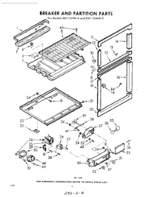 06 - Breaker And Partition parts for Whirlpool Refrigerator EAT15JTWR0 / from AppliancePartsPros.com
