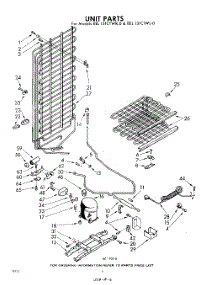 06 - Unit parts for Whirlpool Freezer EEL131CTWR0 / from AppliancePartsPros.com