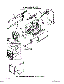 09 - Icemaker, Not Illustrated parts for Whirlpool Refrigerator ET14CMXWN00 / from AppliancePartsPros.com