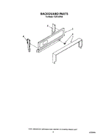 04 - Backguard parts for Whirlpool Range FGP215VL2 / from AppliancePartsPros.com
