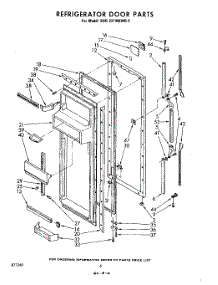 06 - Refrigerator Door parts for Whirlpool Refrigerator EHD221MKWR2 / from AppliancePartsPros.com