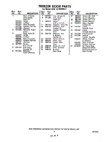 09 - Section parts for Whirlpool Refrigerator EHD221MKWR2 / from AppliancePartsPros.com