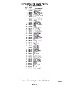 13 - Section parts for Whirlpool Refrigerator EHD221MKWR2 / from AppliancePartsPros.com