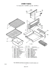 04 - Liner parts for Whirlpool Freezer EEL131CTWR1 / from AppliancePartsPros.com