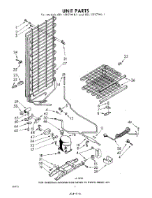 06 - Unit parts for Whirlpool Freezer EEL131CTWR1 / from AppliancePartsPros.com
