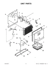04 - Unit Parts parts for Whirlpool Freezer EV180NZBQ00 / from AppliancePartsPros.com