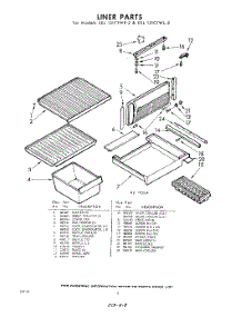 08 - Liner parts for Whirlpool Freezer EEL131CTWR2 / from AppliancePartsPros.com