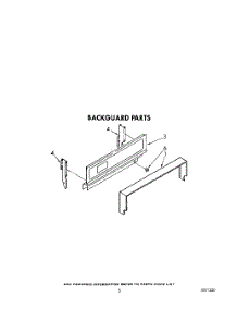 04 - Backguard parts for Whirlpool Range FGP215VL4 / from AppliancePartsPros.com