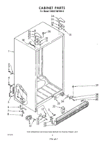 06 - Cabinet parts for Whirlpool Refrigerator EHD221MTWR0 / from AppliancePartsPros.com