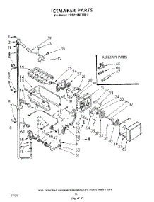 14 - Ice Maker parts for Whirlpool Refrigerator EHD221MTWR0 / from AppliancePartsPros.com