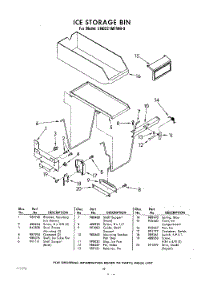 18 - Ice Storage Bin parts for Whirlpool Refrigerator EHD221MTWR0 / from AppliancePartsPros.com