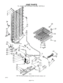 06 - Unit parts for Whirlpool Freezer EEL131CTWR3 / from AppliancePartsPros.com